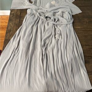 Free People Light Gray Maxi Dress